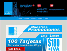 Tablet Screenshot of impresosastro.com